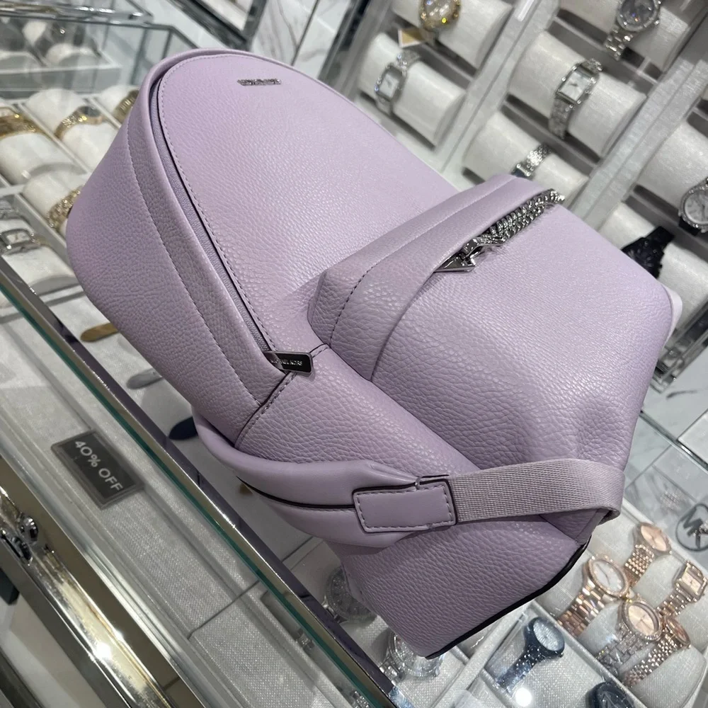 MICHAEL KORS Slater Medium Chain Backpack Quartz  NWT